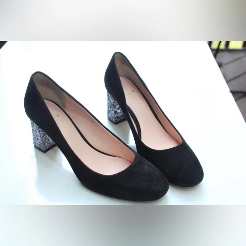 Kate Spade Dolores glitter pumps